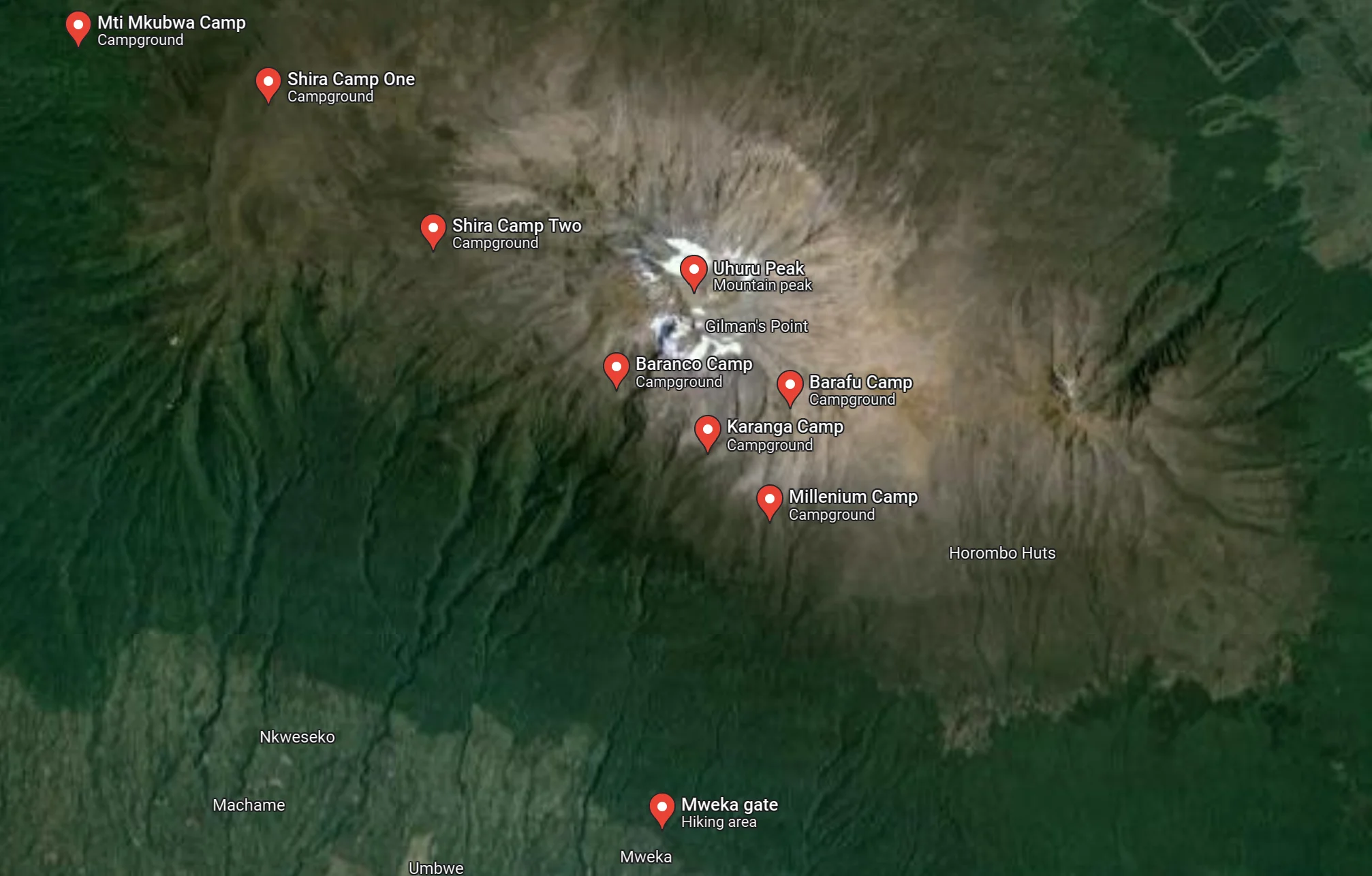 Lemosho route Kilimanjaro climb Lemosho route Kilimanjaro climb Map